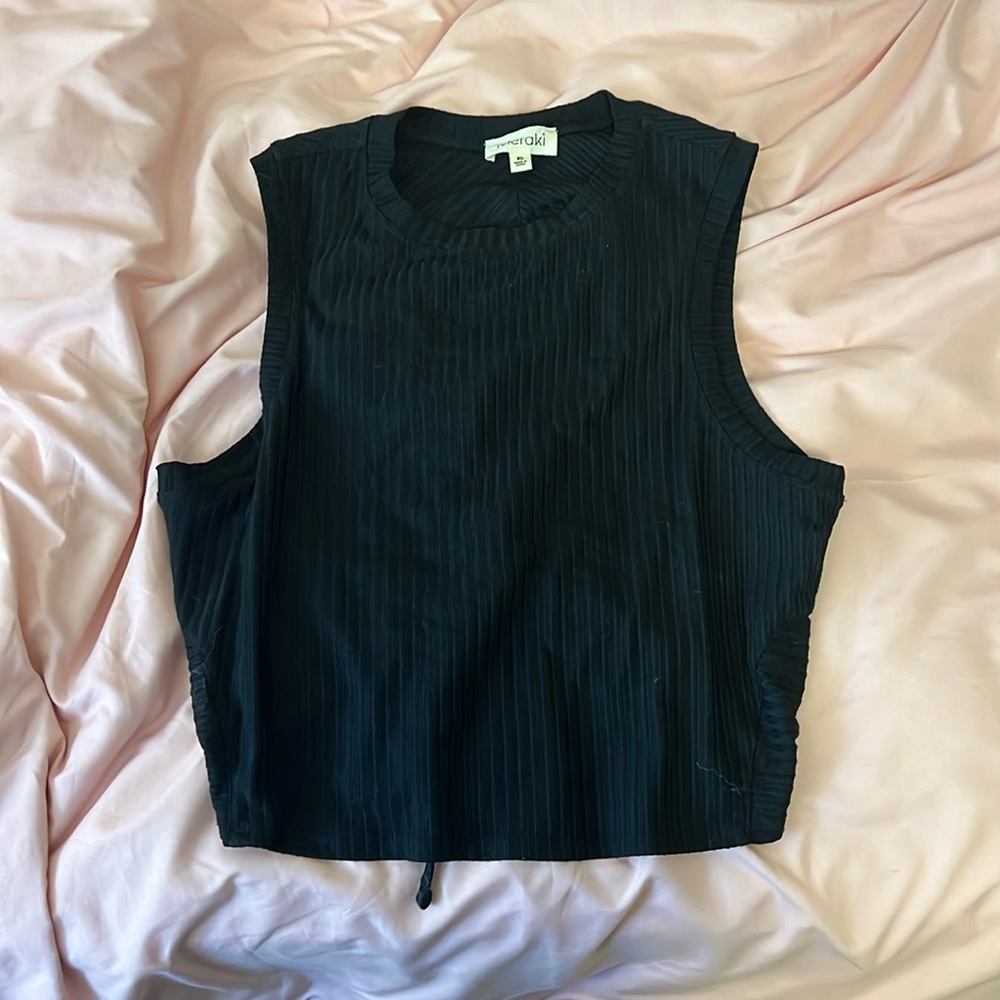 Black Tank Open Back